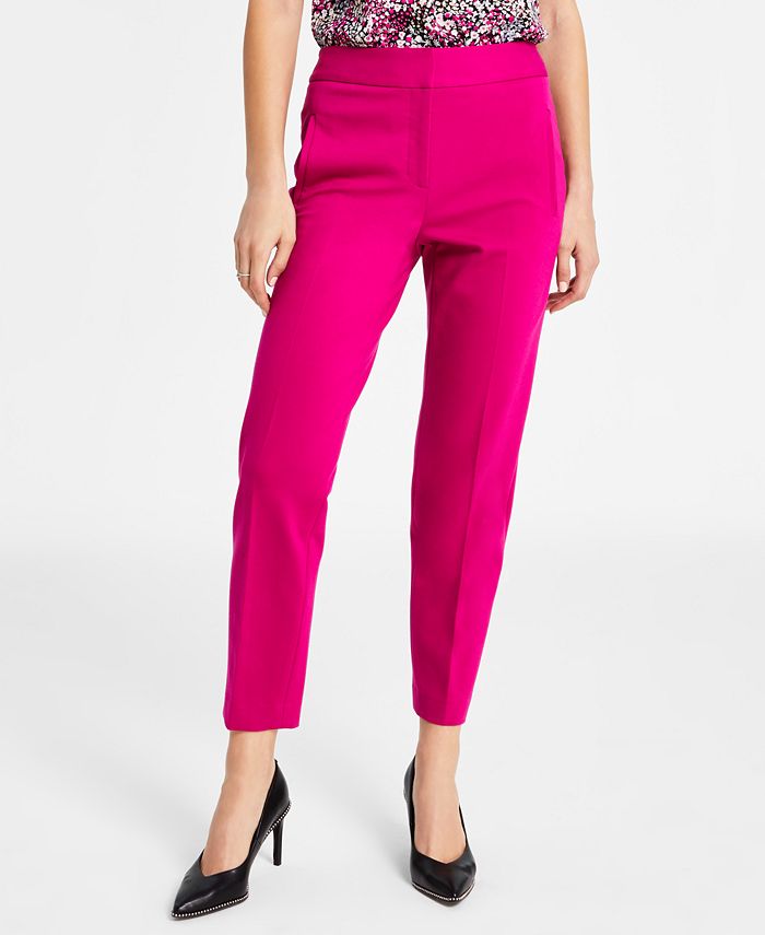 Women's Straight Leg High-Rise Ankle Pants, Created For Macy's Bar III Women's Straight Leg High-Rise Ankle Pants, Created For Macy's -CeCe cloth-shop