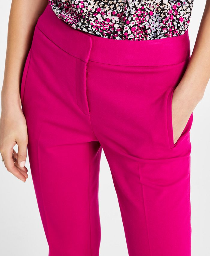 Women's Straight Leg High-Rise Ankle Pants, Created For Macy's Bar III Women's Straight Leg High-Rise Ankle Pants, Created For Macy's -CeCe cloth-shop