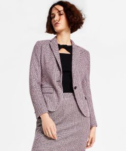 Bar III Women's Single-Button Long Sleeve Blazer, Created For Macy's