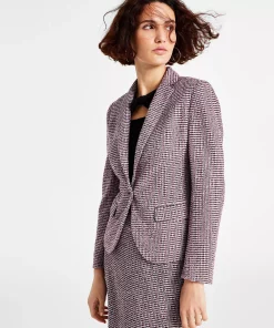Bar III Women's Single-Button Long Sleeve Blazer, Created For Macy's -CeCe cloth-shop 22562724 fpx