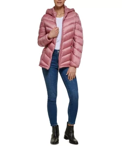 Charter Club Women's Packable Hooded Puffer Coat, Created For Macy's 18 Charter Club Women's Packable Hooded Puffer Coat, Created For Macy's -CeCe cloth-shop 22583615 fpx