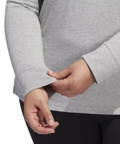 ADIDAS Plus Size Logo T-Shirt -CeCe cloth-shop 22583915 fpx