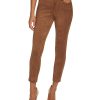 Tommy Hilfiger Faux Suede Mid Rise Skinny Ankle Pants