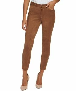 Tommy Hilfiger Faux Suede Mid Rise Skinny Ankle Pants