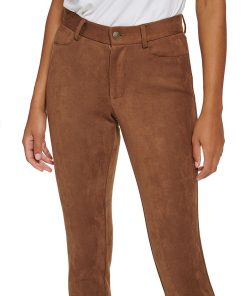 Tommy Hilfiger Faux Suede Mid Rise Skinny Ankle Pants 3 Tommy Hilfiger Faux Suede Mid Rise Skinny Ankle Pants -CeCe cloth-shop 22584042 fpx