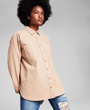 Women's Long-Sleeve Cotton Button Down Shirt And Now This Women's Long-Sleeve Cotton Button Down Shirt -CeCe cloth-shop