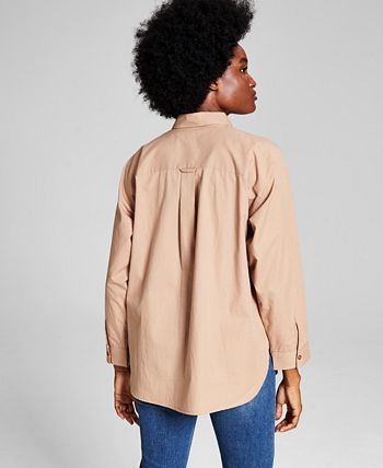 Women's Long-Sleeve Cotton Button Down Shirt And Now This Women's Long-Sleeve Cotton Button Down Shirt -CeCe cloth-shop