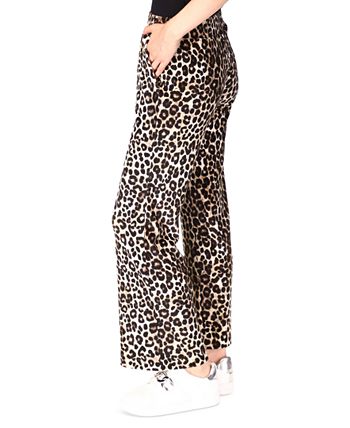 Women's Cheetah Flared Pull-On Pants Michael Kors Women's Cheetah Flared Pull-On Pants -CeCe cloth-shop