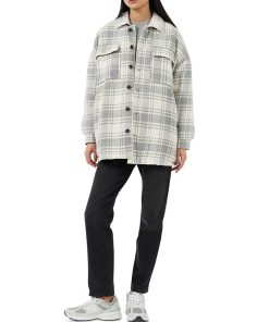 French Connection Women's Caty Checked Shirt Jacket
