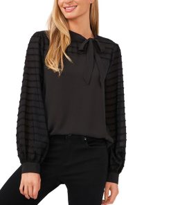 CeCe Otton Tie-Neck Top 3 CeCe Otton Tie-Neck Top -CeCe cloth-shop 22678850 fpx