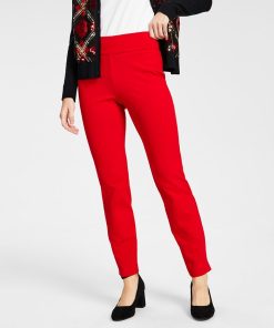 Charter Club Women's Pull-On Tummy-Control Pants, Regular & Short Lengths, Created For Macy's