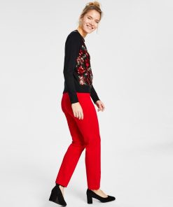 Charter Club Women's Pull-On Tummy-Control Pants, Regular & Short Lengths, Created For Macy's -CeCe cloth-shop 22684646 fpx