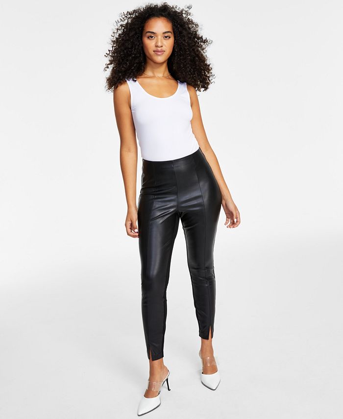 Faux-Leather Leggings, Created For Macy's Bar III Faux-Leather Leggings, Created For Macy's -CeCe cloth-shop