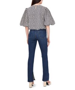 Vince Camuto Women's 3/4 Bubble Sleeve Tie Front Blouse -CeCe cloth-shop 22690949 fpx