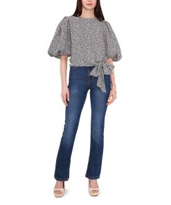 Vince Camuto Women's 3/4 Bubble Sleeve Tie Front Blouse -CeCe cloth-shop 22690951 fpx