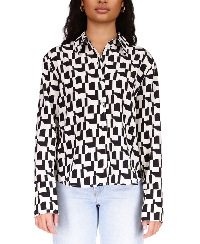 Women's Wide-Cuff Button-Front Shirt Sanctuary Women's Wide-Cuff Button-Front Shirt -CeCe cloth-shop