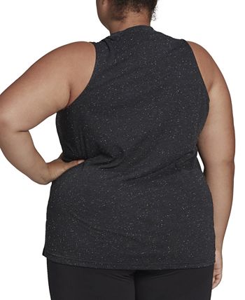 Plus Size Sleeveless Logo-Front Tank Top ADIDAS Plus Size Sleeveless Logo-Front Tank Top -CeCe cloth-shop