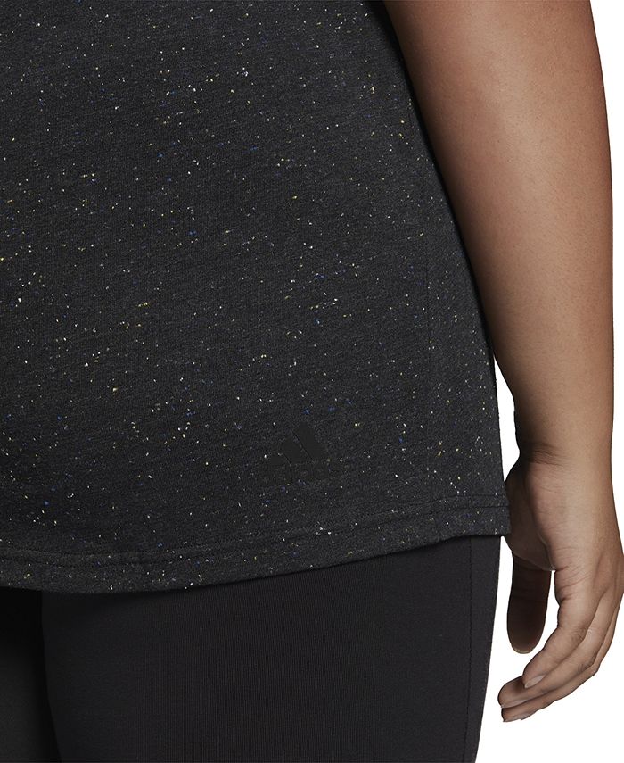 Plus Size Sleeveless Logo-Front Tank Top ADIDAS Plus Size Sleeveless Logo-Front Tank Top -CeCe cloth-shop