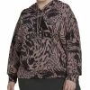 ADIDAS Plus Size Printed Cotton Long-Sleeve Hoodie