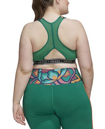 Plus Size Farm Rio Printed Medium-Impact Sport Bra ADIDAS Plus Size Farm Rio Printed Medium-Impact Sport Bra -CeCe cloth-shop