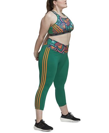 Plus Size Farm Rio Printed Medium-Impact Sport Bra ADIDAS Plus Size Farm Rio Printed Medium-Impact Sport Bra -CeCe cloth-shop