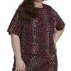 ADIDAS Plus Size Leopard-Print Cotton T-Shirt