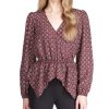 Michael Kors Foulard-Print Handkerchief-Hem Top
