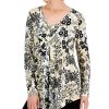JM Collection Women's Ethereal Folk Printed Tunic, Created For Macy's