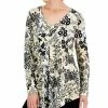 JM Collection Women's Ethereal Folk Printed Tunic, Created For Macy's