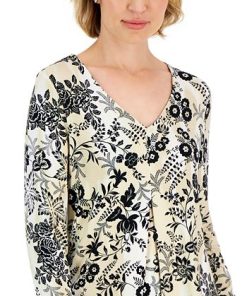 JM Collection Women's Ethereal Folk Printed Tunic, Created For Macy's 2 JM Collection Women's Ethereal Folk Printed Tunic, Created For Macy's -CeCe cloth-shop 22739029 fpx