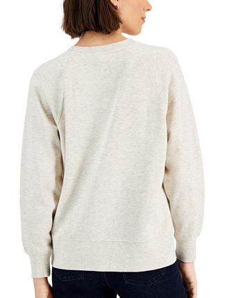 Women's Fleece Sweatshirt, Created For Macy's Style & Co Women's Fleece Sweatshirt, Created For Macy's -CeCe cloth-shop