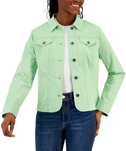 Charter Club Women's Denim Jacket, Created For Macy's 14 Charter Club Women's Denim Jacket, Created For Macy's -CeCe cloth-shop 22769405 fpx