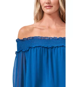 CeCe Smocked Off-The-Shoulder Top -CeCe cloth-shop 22780167 fpx