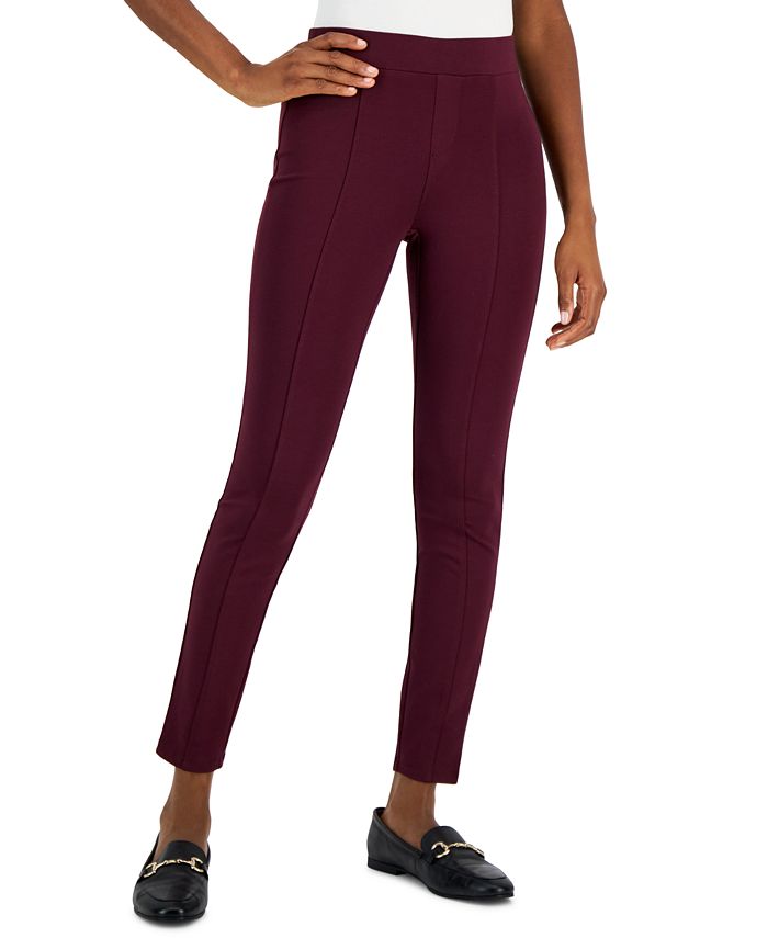 Style & Co Women's Ponte Pull-On Pants, Created For Macy's 1 Style & Co Women's Ponte Pull-On Pants, Created For Macy's