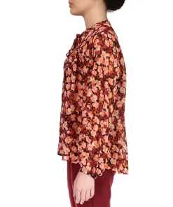 Sanctuary Floral Button Front Yoke Tie Blouse 3 Sanctuary Floral Button Front Yoke Tie Blouse -CeCe cloth-shop 22782264 fpx