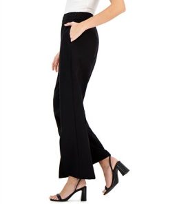 INC International Concepts Women's High-Rise Front-Slit Flare-Leg Pants, Created For Macy's 2 INC International Concepts Women's High-Rise Front-Slit Flare-Leg Pants, Created For Macy's -CeCe cloth-shop 22783635 fpx