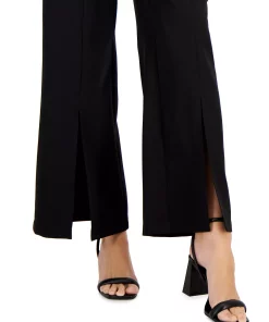 INC International Concepts Women's High-Rise Front-Slit Flare-Leg Pants, Created For Macy's 4 INC International Concepts Women's High-Rise Front-Slit Flare-Leg Pants, Created For Macy's -CeCe cloth-shop 22783636 fpx