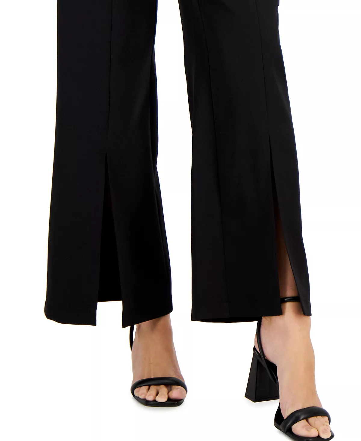 Women's High-Rise Front-Slit Flare-Leg Pants, Created For Macy's INC International Concepts Women's High-Rise Front-Slit Flare-Leg Pants, Created For Macy's -CeCe cloth-shop
