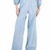 INC International Concepts Women's Chambray Ultra High-Rise Wide-Leg Pants, Created For Macy's