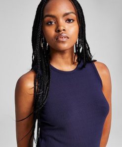 And Now This Women's Ribbed Sleeveless Crew-Neck Top 2 And Now This Women's Ribbed Sleeveless Crew-Neck Top -CeCe cloth-shop 22793113 fpx