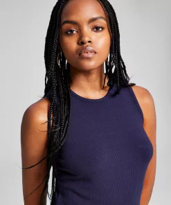 And Now This Women's Ribbed Sleeveless Crew-Neck Top 4 And Now This Women's Ribbed Sleeveless Crew-Neck Top -CeCe cloth-shop 22793113 fpx