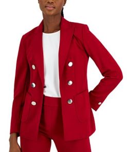 Anne Klein Women's Faux Double-Breasted Jacket -CeCe cloth-shop 22800333 fpx