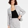 Bar III Women's Tweed Faux Double-Breasted Blazer, Created For Macy's