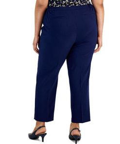 Kasper Plus Size Straight-Leg Pants -CeCe cloth-shop 22803915 fpx