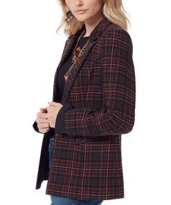 Sam Edelman Women's Margot Embellished Plaid Blazer -CeCe cloth-shop 22812760 fpx
