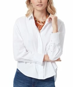 Sam Edelman Women's Odette Cotton Pleated-Back Shirt