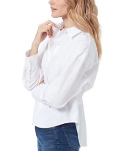 Sam Edelman Women's Odette Cotton Pleated-Back Shirt 2 Sam Edelman Women's Odette Cotton Pleated-Back Shirt -CeCe cloth-shop 22812989 fpx