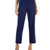 Kasper Women's Mid-Rise Straight-Leg Pinstripe Pants