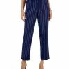 Kasper Women's Mid-Rise Straight-Leg Pinstripe Pants