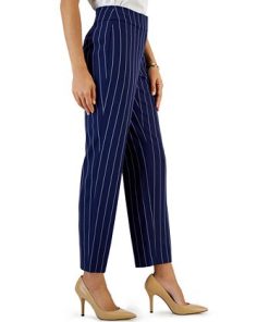Kasper Women's Mid-Rise Straight-Leg Pinstripe Pants 2 Kasper Women's Mid-Rise Straight-Leg Pinstripe Pants -CeCe cloth-shop 22813333 fpx